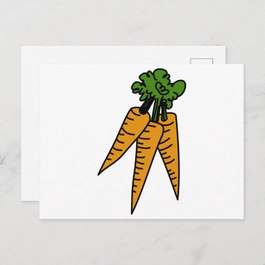 wortelen briefkaart (Voorkant / Achterkant)