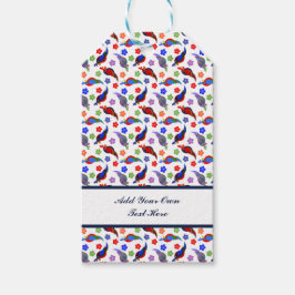 Wortelen en bloemen cadeaulabel