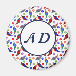 Wortelen en bloemen magneet