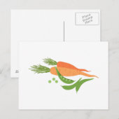 Wortelen en erwten briefkaart (Voorkant / Achterkant)