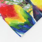 Wortelen en palmbladeren fleece deken (Hoek)