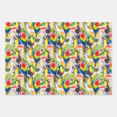 Wortelen en palmbladeren inpakpapier vel (Voorkant 3)