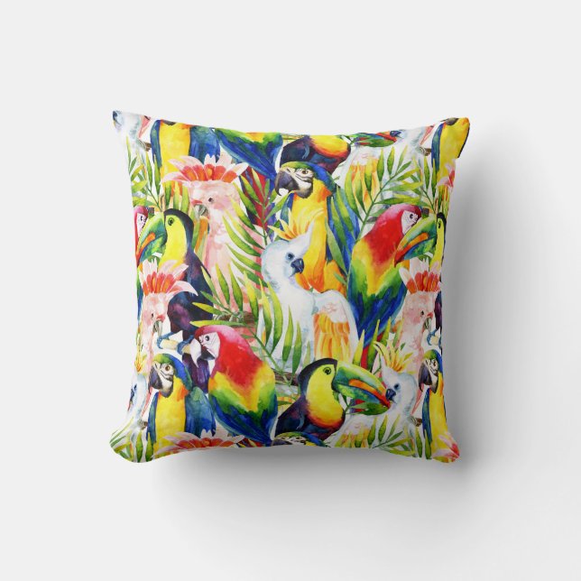 Wortelen en palmbladeren kussen (Voorkant)