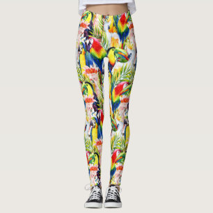 Wortelen en palmbladeren leggings