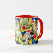 Wortelen en palmbladeren mok (Voorkant rechts)