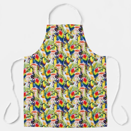 Wortelen en palmbladeren schort (Voorkant)