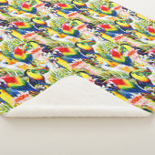 Wortelen en palmbladeren sherpa deken (3/4)