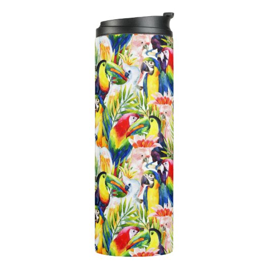 Wortelen en palmbladeren thermosbeker (Gedraaid links)