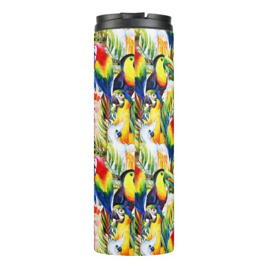 Wortelen en palmbladeren thermosbeker (Achterkant)