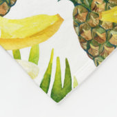 Wortelen en tropische vruchten fleece deken (Hoek)