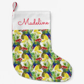 Wortelen en tropische vruchten | Jouw namen toevoe Kleine Kerstsok (Voorkant)