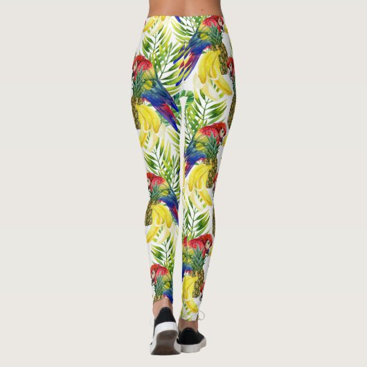 Wortelen en tropische vruchten leggings (Achterkant)