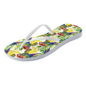 Wortelen en tropische vruchten teenslippers (Schuin)