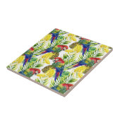 Wortelen en tropische vruchten tegeltje (Zijkant)