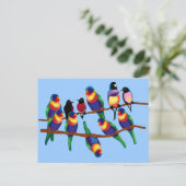 Wortelen en vinken briefkaart (Staand voorkant)