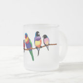 Wortelen en vinken matglas koffiemok (Voorkant rechts)