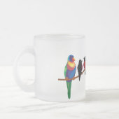 Wortelen en vinken matglas koffiemok (Links)