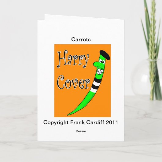 Wortelen Feestdagen Kaart (Achterkant)