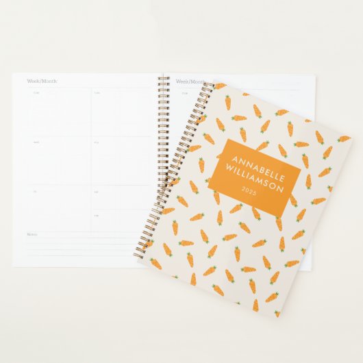 Wortelen Groenten gepersonaliseerd Planner (Display)