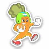 Wortelen in de Football Sport Sticker (Voorkant)