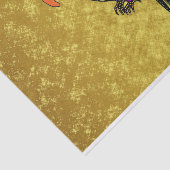 Wortelen in geel rood groen blauw goud tissuepapier (Detail)