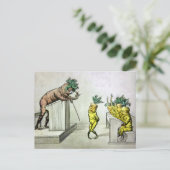  wortelen in het Briefkaart van de school (Staand voorkant)