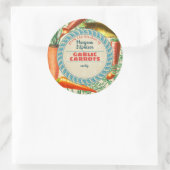 Wortelen inblikken gepersonaliseerd uit de keuken  ronde sticker (Tas)