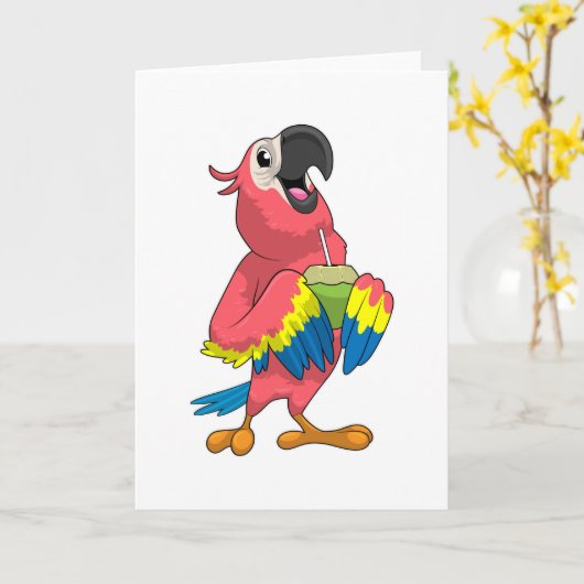 Wortelen met Drink stro Kaart (Gele Bloem)