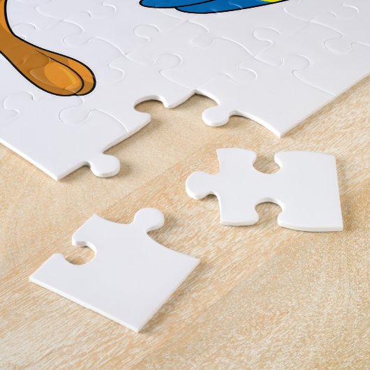 Wortelen met Drink stro Legpuzzel (Zijkant)