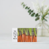 Wortelen op Barnwood Visitekaartje (Staand voorkant)