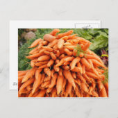Wortelen op de boerenmarkt briefkaart (Voorkant / Achterkant)