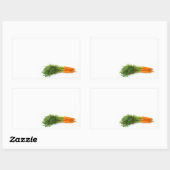 wortelen rechthoekige sticker (Vel)