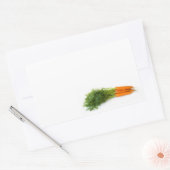 wortelen rechthoekige sticker (Envelop)