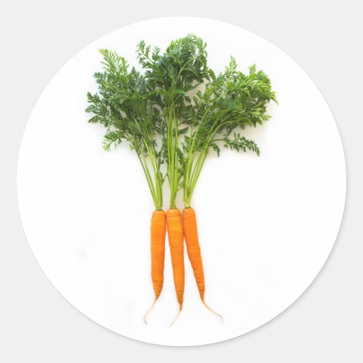 wortelen ronde sticker (Voorkant)