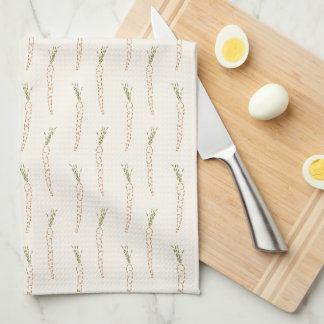 Wortelen Sinaasappel Groente Tuin Keuken Handdoek