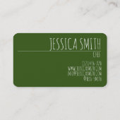 wortelen uit de keukentuin van de vegetarische kui visitekaartje (Achterkant)