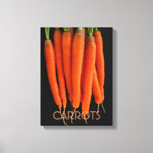 wortelen uit onze tuin canvas afdruk (Voorkant)