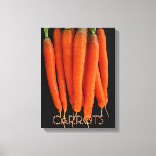 wortelen uit onze tuin canvas afdruk (Voorkant)