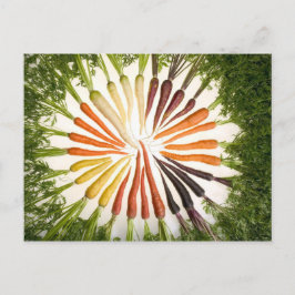 Wortelen van vele kleuren briefkaart