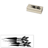 Wortelen Vegetarisch Vegan Rubberstempel (Gestempeld)