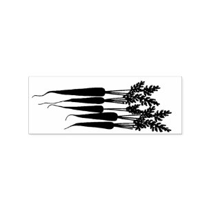 Wortelen Vegetarisch Vegan Rubberstempel