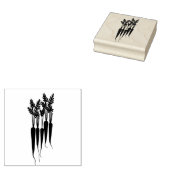 Wortelen Vegetarisch Vegan Rubberstempel (Gestempeld)