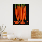 wortelen vers uit de tuin poster (Keuken)