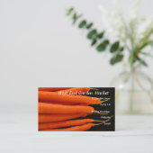 wortelen vers uit de tuin visitekaartje (Staand voorkant)