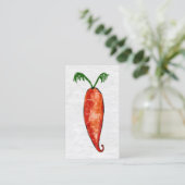 Wortelen - Visitekaartjes - Cute Vegetables (Staand voorkant)