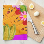 wortelerwten 100% Vegan Kitchen Hand Towel Theedoek (Quarter Fold)