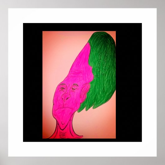Wortelgroente Karakter Kunst Poster (Voorkant)