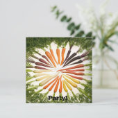 wortelgroenten kleurige regenboogpatronen kaart (Staand voorkant)