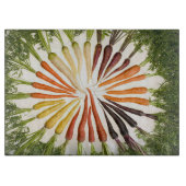 wortelgroenten kleurige regenboogpatronen snijplank (Voorkant)