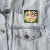 wortelgroenten kleurige regenboogpatronen vierkante button 5,1 cm (In situ)